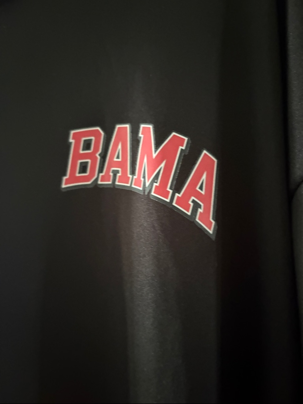 BAMA Black Men's Polo with Chest Logo